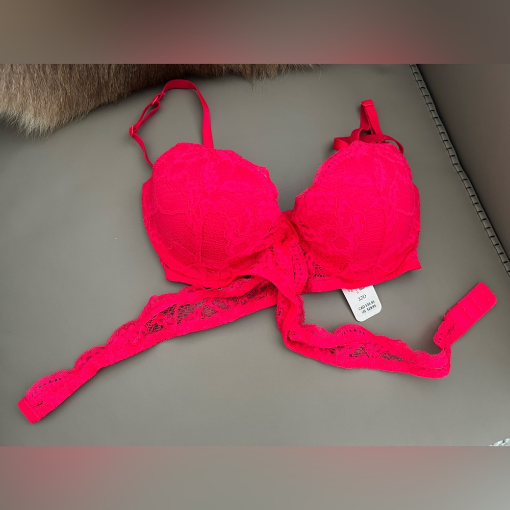 La SENZA Vibrant Pink Lace Bra